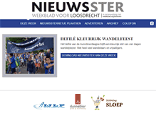 Tablet Screenshot of denieuwsster.nl